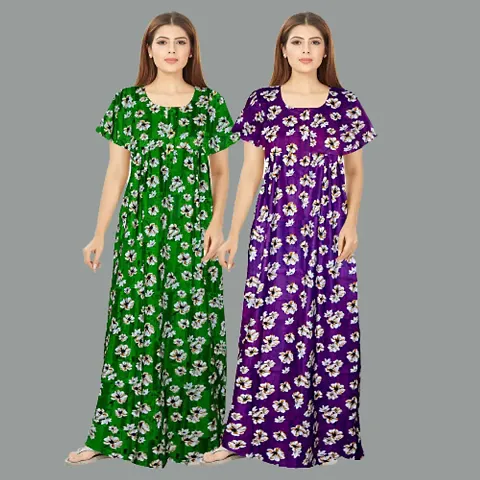 Stylish Nightdress For Women Pack Of 2