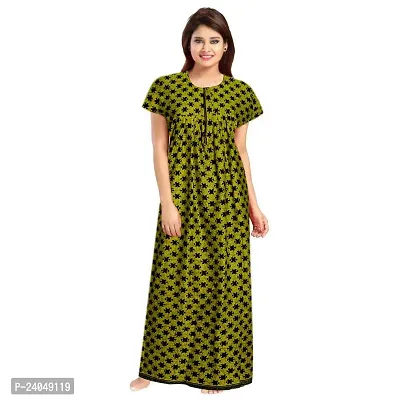 PMK FASHION 100% Cotton Nighty for Women || Long Length Printed Nighty/Maxi/Night Gown/Night Dress/Nightwear Inner  Sleepwear for Women's (Combo Pack of 2)-thumb4