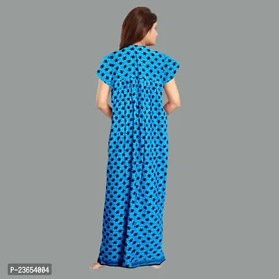 Elegant Cotton Printed Nighty For Women- Pack Of 2-thumb3