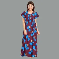 Elegant Cotton Printed Nighty For Women- Pack Of 2-thumb3