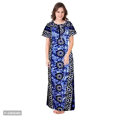 PMK FASHION 100% Cotton Nighty for Women || Long Length Printed Nighty/Maxi/Night Gown/Night Dress/Nightwear Inner  Sleepwear for Women's (Combo Pack of 2)-thumb4