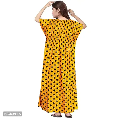 PMK FASHION 100% Cotton Kaftan for Women || Long Length Printed Nighty/Kaftan/Maxi/Night Gown/Night Dress/Nightwear Inner  Sleepwear for Women's (Combo Pack of 2)-thumb5