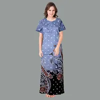 Elegant Cotton Printed Nighty For Women- Pack Of 2-thumb1