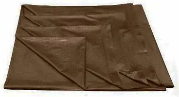 Comfortable PVC Solid Fitted  Flat Brown Bedcover-thumb2