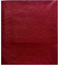 Comfortable PVC Solid Fitted  Flat Maroon Bedcover-thumb1