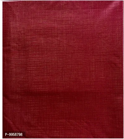 Comfortable PVC Solid Fitted  Flat Maroon Bedcover-thumb2