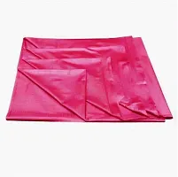 Comfortable PVC Solid Fitted  Flat Pink Bedcover-thumb1