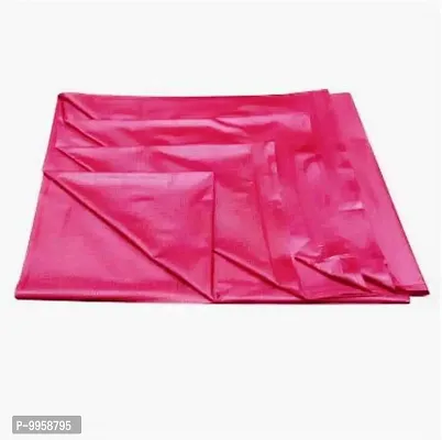 Comfortable PVC Solid Fitted  Flat Pink Bedcover-thumb2