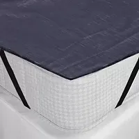 Comfortable PVC Solid Fitted  Flat Blue Bedcover-thumb1