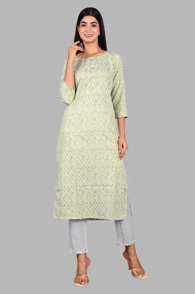 Attractive Blend Straight Kurta Pant Set