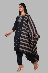 Trendy Designer Kurta Pant Dupatta Set-thumb1