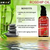 Awira Rosehip Pure Coldpressed Oil (Anti aging, Anti Wrinkle Facial Oil) (15 ml)-thumb1