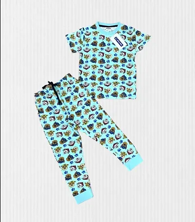 Boys Co-Ord half sleeve T Shirt and Full pant Set