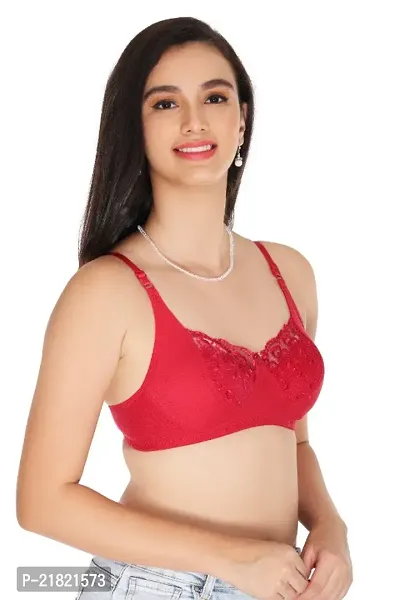 XDIAMOND APPLE NET FANCY BRAS,DEEPINK,SKIN,RED-thumb3