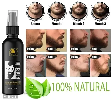 Faster Beard Growth and Thicker looking beard Hair Oil (50 ml)