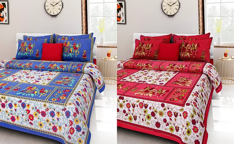 Limited Stock!! Bedsheets Combo Of 2 Vol 1