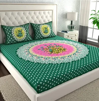 New Arrival Cotton Printed Double Bedsheets