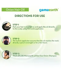 Gamaearth Onion Oil Promotes Hair Growth  Controls Hairfall Hair Oil  (150 ml)-thumb1