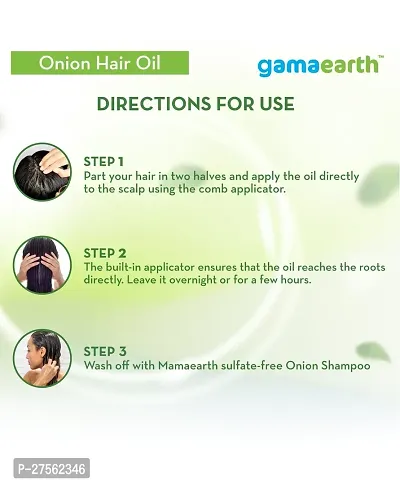 Gamaearth Onion Oil Promotes Hair Growth  Controls Hairfall Hair Oil  (150 ml)-thumb2