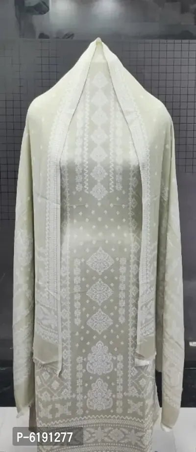 Attractive Pashmina Dress Material with Dupatta