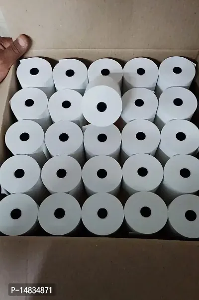POS BILLING ROLLS THERMAL PAPER ROLL 3 inch 79 mm -40 mtr thermal paper rolls for all billing machines/cash registers/pos machines/bluetooth printers etc (72PCS)-thumb4