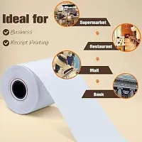 CRADIT CARD MACHIN ROLL  Pos Paper Supplier [200 rolls] 57mm thermal paper roll x 15 mtr (57mm Width x 15 mtr Length) Better Quality Paper Roll With 53 GSM Thickness-thumb4