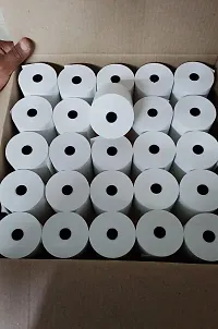 CRADIT CARD MACHIN ROLL  Pos Paper Supplier [200 rolls] 57mm thermal paper roll x 15 mtr (57mm Width x 15 mtr Length) Better Quality Paper Roll With 53 GSM Thickness-thumb2