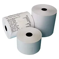 BILLIN MACHIN ROLL  Pos Paper Supplier 57mm thermal paper roll x 25 mtr (57mm Width x 25 mtr Length) Better Quality Paper Roll With 53 GSM Thickness-thumb3