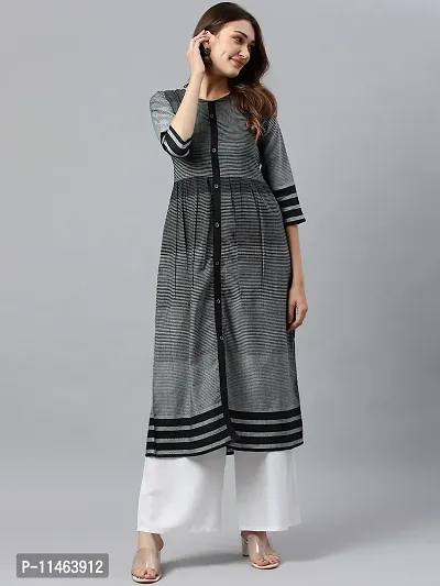 Women Stylish Pure Cotton Kurta-thumb0