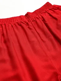 Rayon Red Flared Palazzo For Women-thumb3