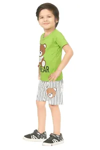 Kid Casual Printed T-Shirt & Trousers Clothing Set-thumb2