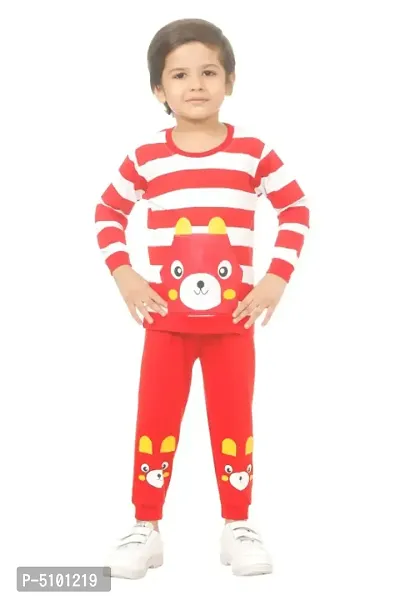 Kid Casual Printed T-Shirt & Trousers Clothing Set