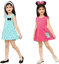 REYANSH CREATIONS Girls Cotton Frock II Shorts for Girls PACK OF 2-thumb2