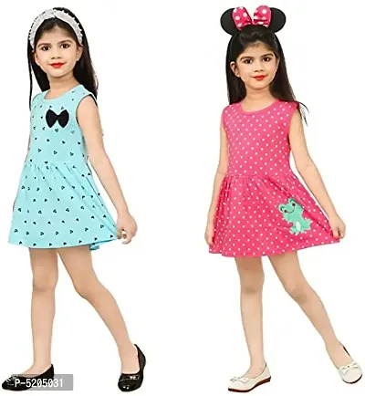 REYANSH CREATIONS Girls Cotton Frock II Shorts for Girls PACK OF 2-thumb3