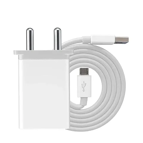 ZXN Ultra Fast Charger for Oppo F9 Pro F9 F11 Pro F11 Power Adapter Like Wall Charger | Travel Charger | with 1 Meter Micro USB Charging Data Cable (2.4 Amp, White)