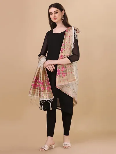 Stylish Banarasi Silk Printed Dupattas For Women