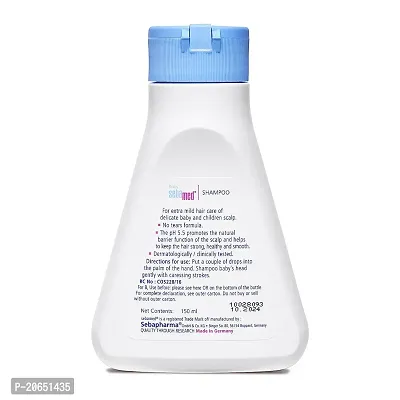 Sebamed Baby Shampoo 150ml|Ph 5.5| Camomile|Natural moisturisers|No tears formula|For delicate scalp-thumb4