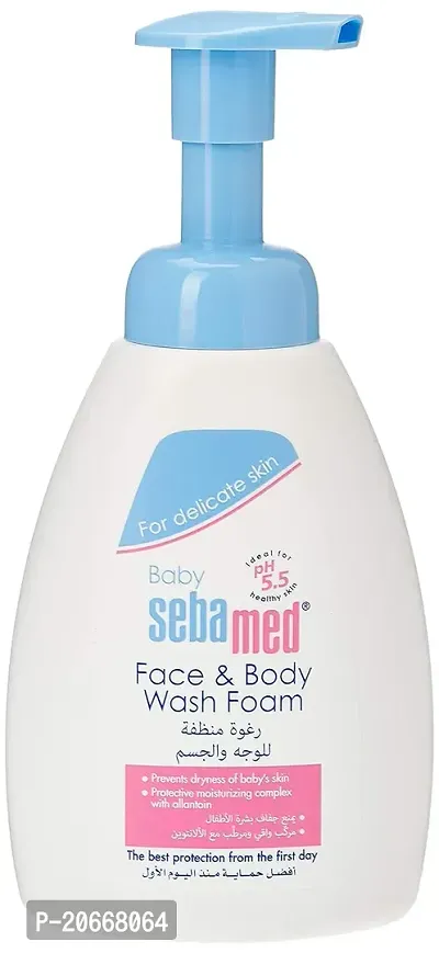 Sebamed Baby Bath Face  Body Wash Foam (400 ml)-thumb0