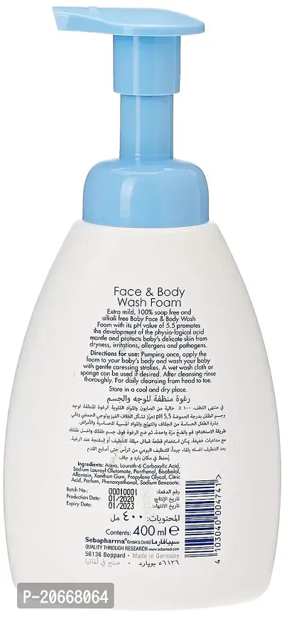 Sebamed Baby Bath Face  Body Wash Foam (400 ml)-thumb2