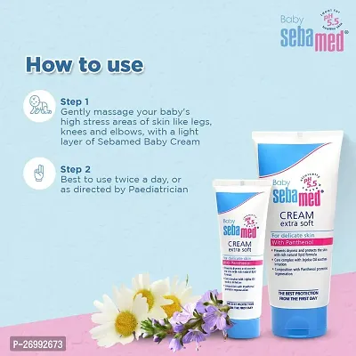 Sebamed Baby Cream Extra Soft 200m|Ph 5.5| Panthenol and Jojoba Oil|Clinically tested| ECARF Approved-thumb3