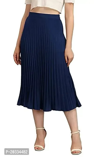 PHKMALL Women's/Girl's Midi Skirt-thumb3