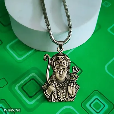 Anish NX Religious Lord Shri Ram Bronze Zinc, Metal Pendant Necklace Chain For Men And Women