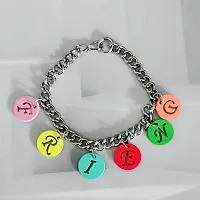 M Men Style Friendship Day Couple Beaded Multicolor Metal Bracelet For Friend Brother Sister Combo81-thumb2