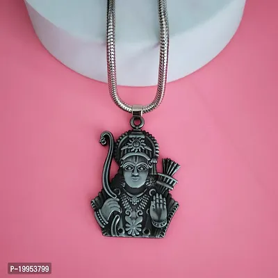 Anish NX Religious Hindu Lord Shree Ram Venkateswara Grey Zinc, Metal  Pendant Necklace Chain For Men And Women