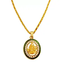 Sullery Religious Shiv Bholenath Mahadev Shankarnbsp;Gold  Brass  Pendant Necklace Chain For Men And Women-thumb1