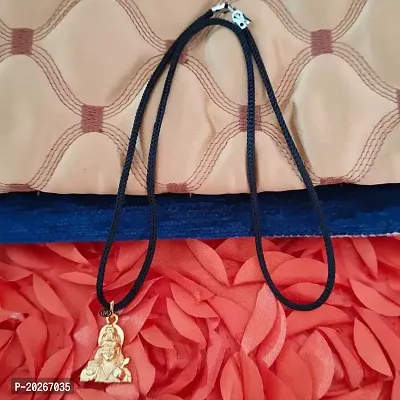 Sullery Lord Ram Vishnu Narayan Religious Hindu Godnbsp;Gold Brass  Pendant Necklace Chain For Men And Women-thumb0