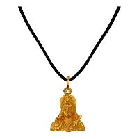 Sullery Lord Ram Vishnu Narayan Religious Hindu Godnbsp;Gold Brass  Pendant Necklace Chain For Men And Women-thumb1