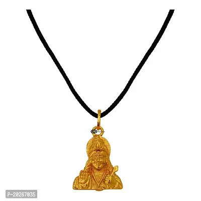 Sullery Lord Ram Vishnu Narayan Religious Hindu Godnbsp;Gold Brass  Pendant Necklace Chain For Men And Women-thumb2