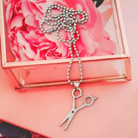 Sullery Personalised Scissors Charm Bikers Jewelry Pendant Necklace