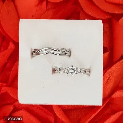 Sullery  Personalized Initials Couple Rings Sets